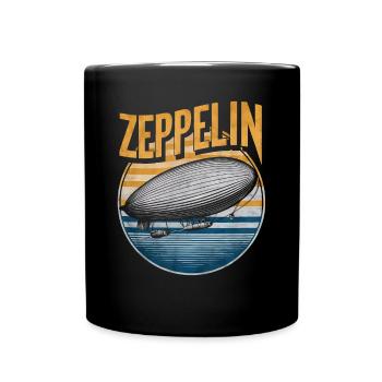 Luftschiff Zeppelin Geschenk - Tasse einfarbig - Schwarz - Vorne