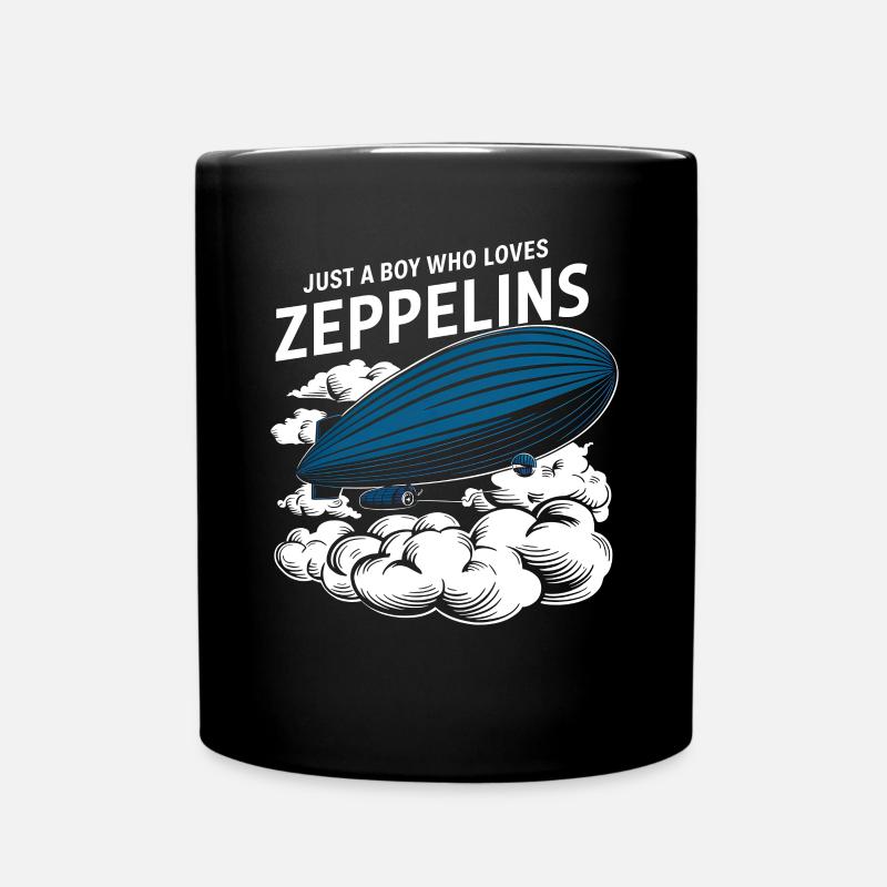 Luftschiff Zeppelin Geschenk - Tasse einfarbig - Schwarz