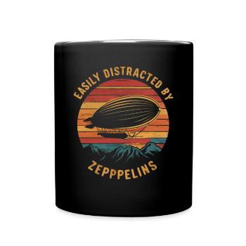 Luftschiff Zeppelin Geschenk - Tasse einfarbig - Schwarz - Vorne
