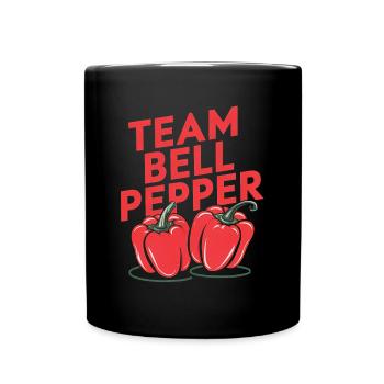 Paprika Geschenk - Tasse einfarbig - Schwarz - Vorne