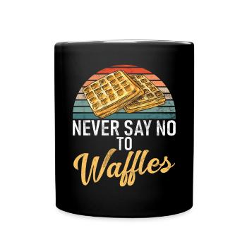Waffle Lover Gifts - Full Colour Mug - black - Front