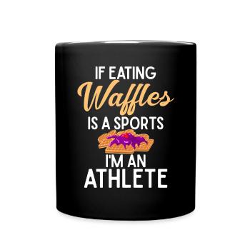Waffle Lover Gifts - Full Colour Mug - black - Front