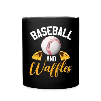 Cadeaux pour les amateurs de gaufres - Mug uni - noir - Devant