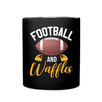 Waffle Lover Gifts - Full Colour Mug - black - Front