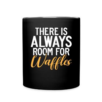 Waffle Lover Gifts - Full Colour Mug - black - Front