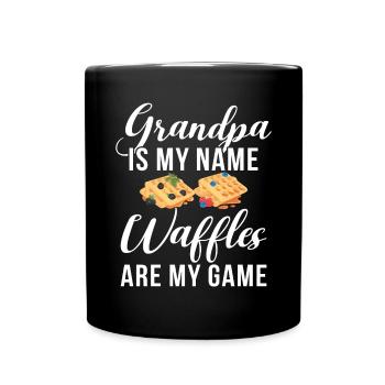 Waffle Lover Gifts - Full Colour Mug - black - Front