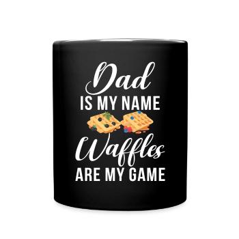 Waffle Lover Gifts - Tasse einfarbig - Schwarz - Vorne
