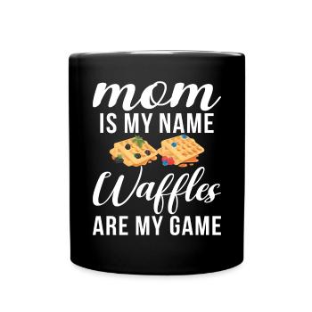 Waffle Lover Gifts - Full Colour Mug - black - Front