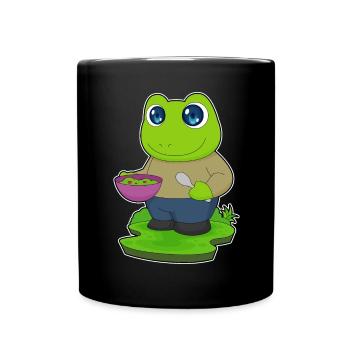Frog Cooking Bowl Cooking - Full Colour Mug - black - Front