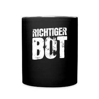 Richtig bot – Humour et style gamer - Mug uni - noir - Devant