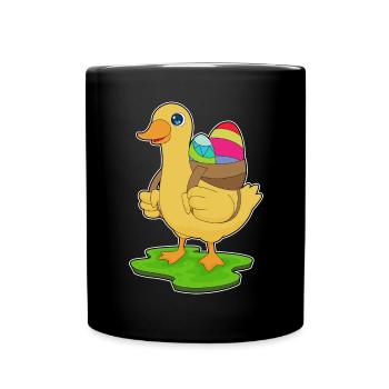 Œufs de Pâques au canard - Mug uni - noir - Devant