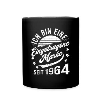 60th Birthday Retro 60th Anniversary Registered Trademark - Full Colour Mug - black - Front