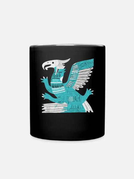 Dieu aztèque Mythologie ancienne Quetzalcoatl - Mug uni - noir