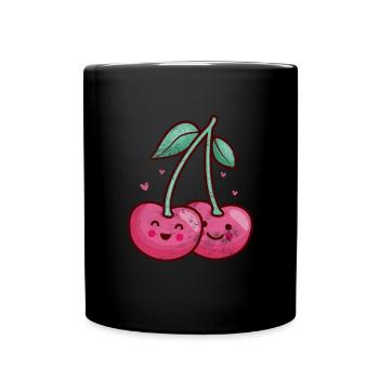 Cherry - Full Colour Mug - black - Front