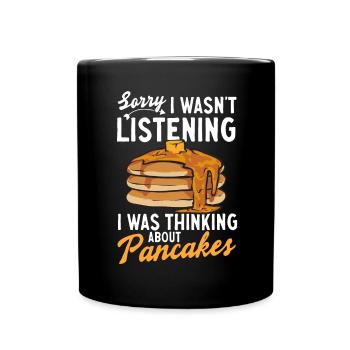Pancake Breakfast Pancakes - Full Colour Mug - black - Front