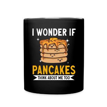 Crêpes Petit-déjeuner Crêpes - Mug uni - noir - Devant
