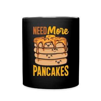 Crêpes Petit-déjeuner Crêpes - Mug uni - noir - Devant