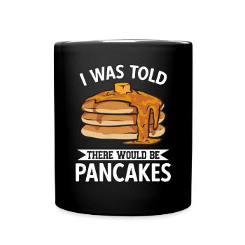 Crêpes Petit-déjeuner Crêpes - Mug uni - noir - Devant