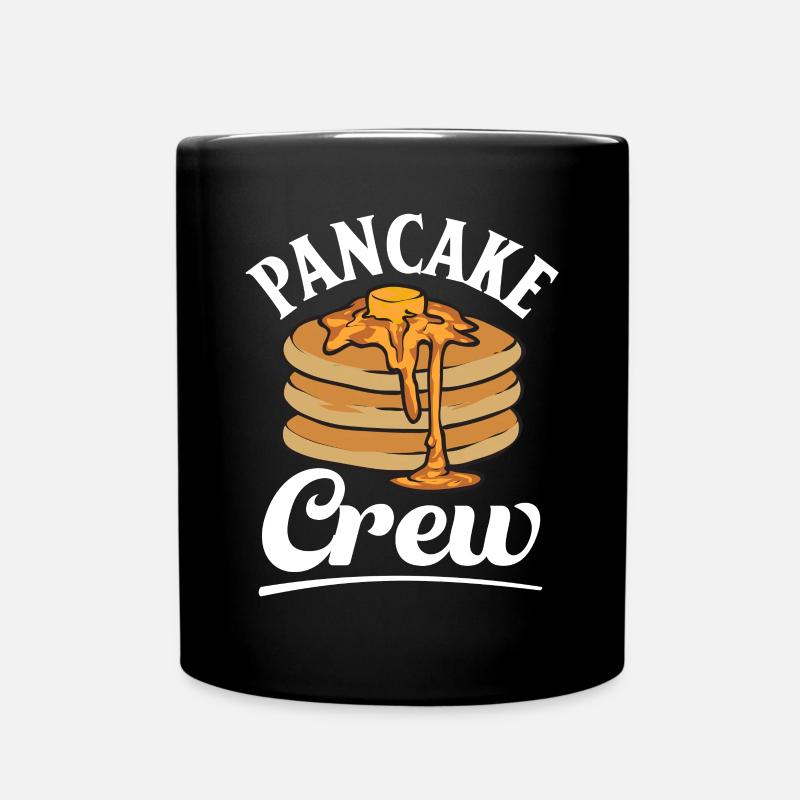Pancake Frühstück Pfannkuchen - Tasse einfarbig - Schwarz