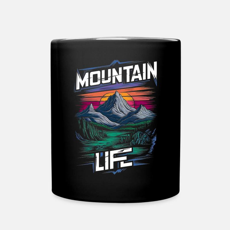 Mountaineering and Adventure - Full Colour Mug - black