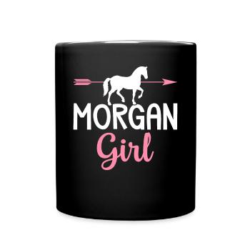Morgan Girl Morgan Horse Girl Horses Liebhab - Full Colour Mug - black - Front
