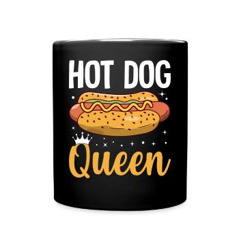Wurstbrötchen Gegrillter Hot Dog - Tasse einfarbig - Schwarz - Vorne