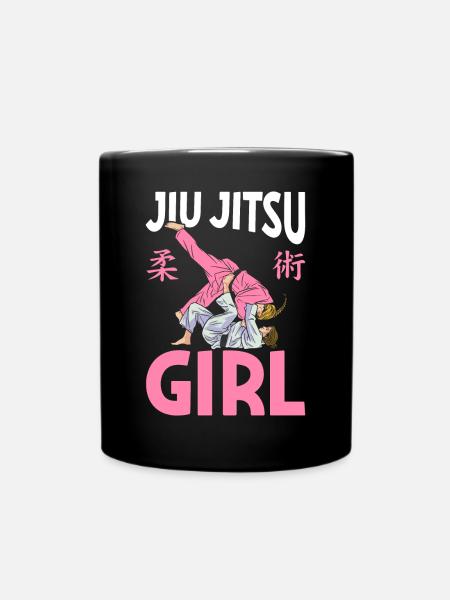 Jiu Jitsu Girl BJJ Arts martiaux - Mug uni - noir