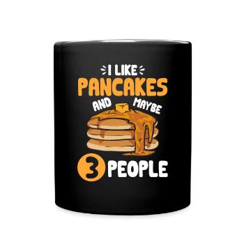 Pancake Breakfast Pancakes - Full Colour Mug - black - Front