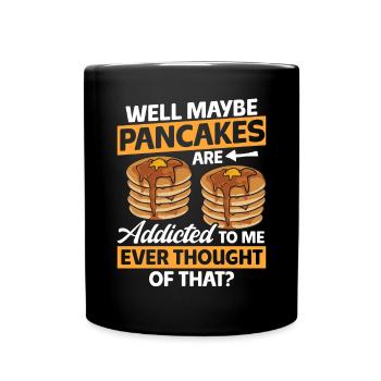 Pancake Breakfast Pancakes - Full Colour Mug - black - Front