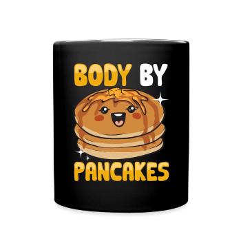Crêpes Petit-déjeuner Crêpes - Mug uni - noir - Devant