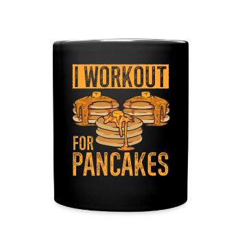 Pancake Breakfast Pancakes - Full Colour Mug - black - Front