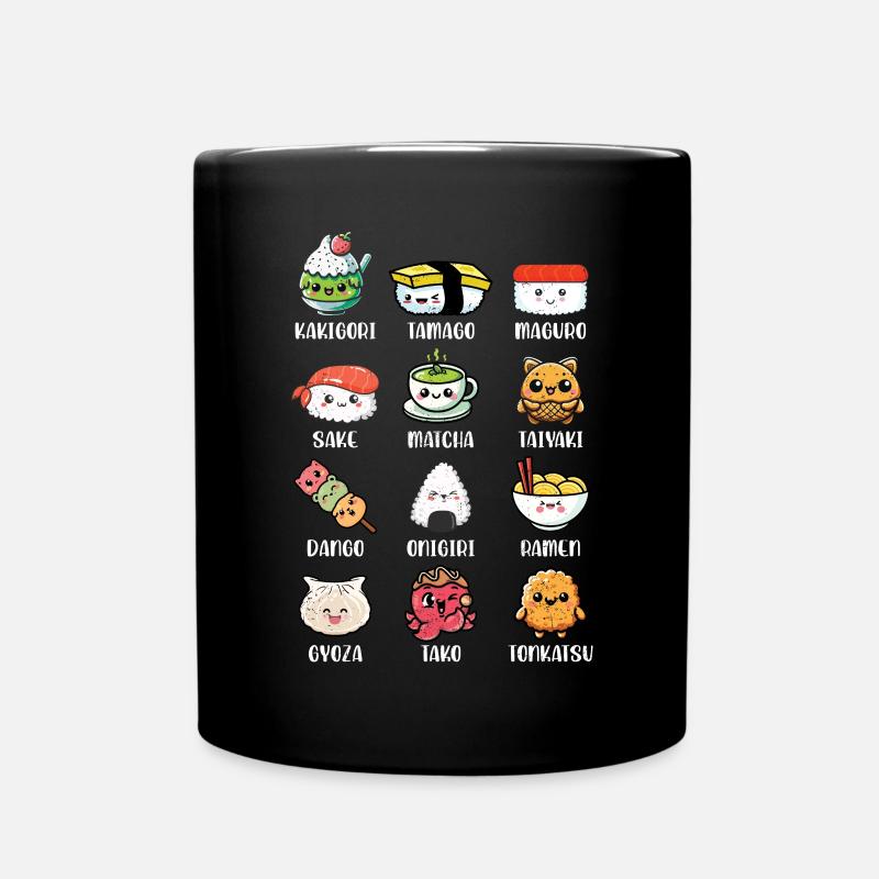 Sushi - Tasse einfarbig - Schwarz