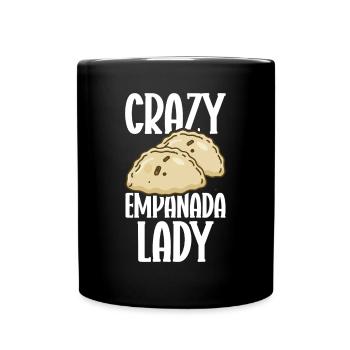 Empanada Spanische Teigtasche Mexikanisch - Tasse einfarbig - Schwarz - Vorne