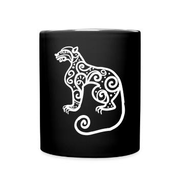 Aztekischer Gott Alte Mythologie Tezcatlipoca - Tasse einfarbig - Schwarz - Vorne