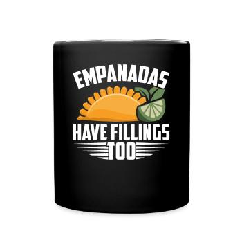 Empanada Spanish Dumpling Mexican - Full Colour Mug - black - Front