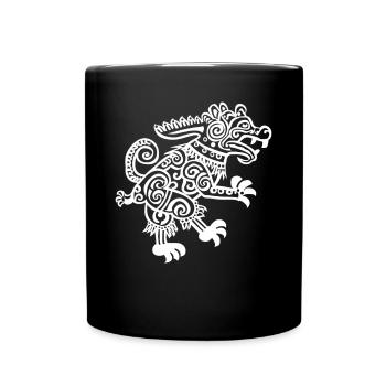 Aztec God Ancient Mythology Tezcatlipoca - Full Colour Mug - black - Front