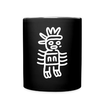 Aztekischer Gott Alte Mythologie Quetzalcoatl - Tasse einfarbig - Schwarz - Vorne