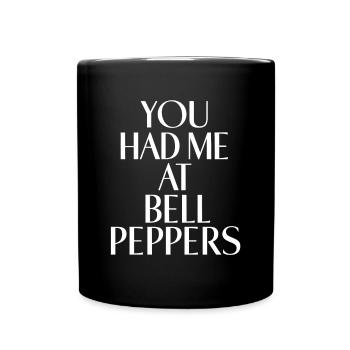 Paprika Geschenk - Tasse einfarbig - Schwarz - Vorne