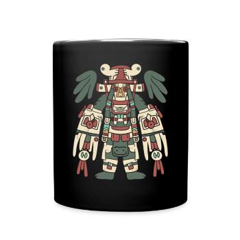 Aztec God Ancient Mythology Xipe Totec - Full Colour Mug - black - Front