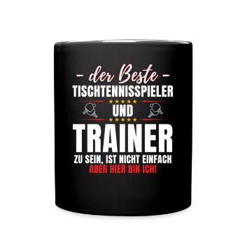 JOUEUR DE TENNIS DE TABLE ET ENTRAÎNEUR - ME VOILÀ ! - Mug uni - noir - Devant