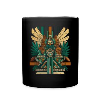 Dieu maya mythologie maya Ek Chuah Oeuvre - Mug uni - noir - Devant