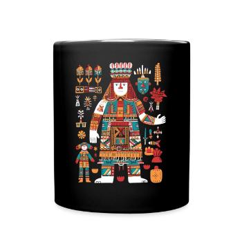 Itzamna Maya God Mythologie maya - Mug uni - noir - Devant