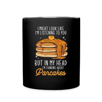 Pancake Breakfast Pancakes - Full Colour Mug - black - Front