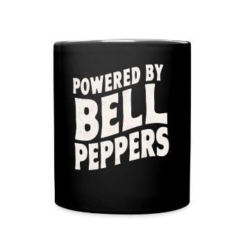 Paprika Geschenk - Tasse einfarbig - Schwarz - Vorne