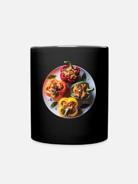 Paprika Geschenk - Tasse einfarbig - Schwarz