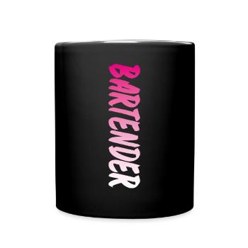 Bartender Mixologist Bartender - Full Colour Mug - black - Front