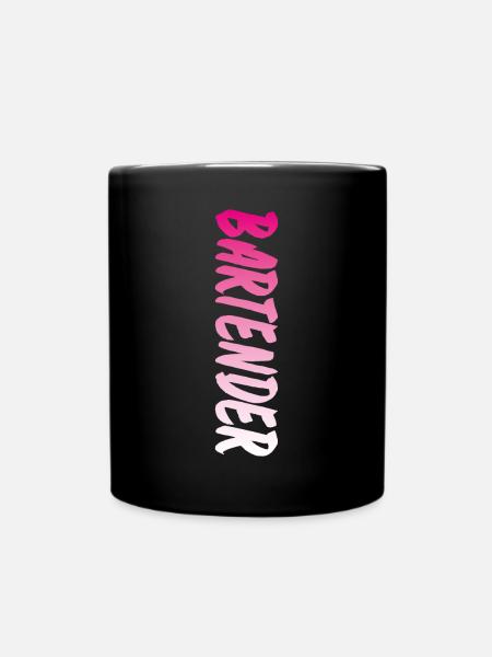 Bartender Mixologist Bartender - Tasse einfarbig - Schwarz