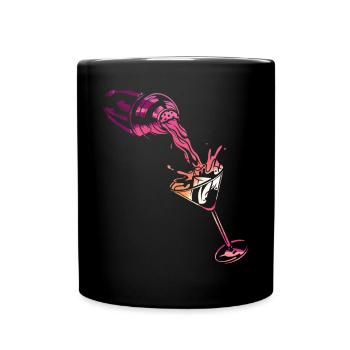 Bartender Mixologist Shaker Sunset - Tasse einfarbig - Schwarz - Vorne
