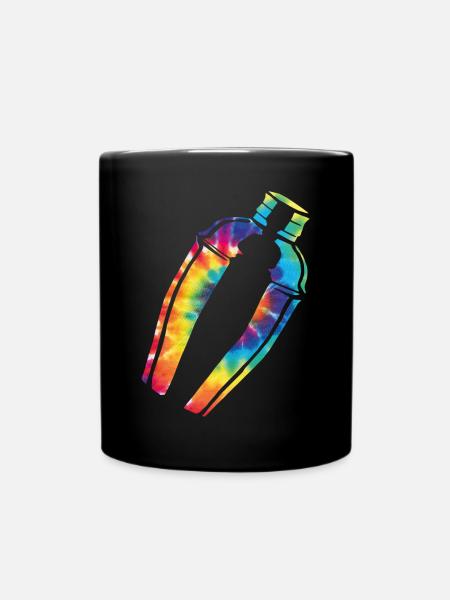 Bartender Mixologist Tie Dye - Tasse einfarbig - Schwarz