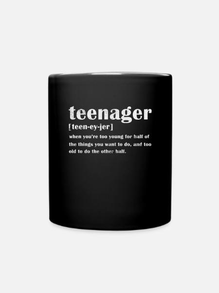 Teenager - Full Colour Mug - black